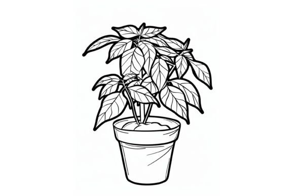 Download Pot Plant Adults Coloring Page - Adults coloring page Collection