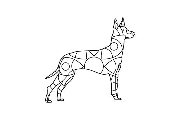 Download Pharaoh Hound Dog - Geometric Pattern - Premium Bundle