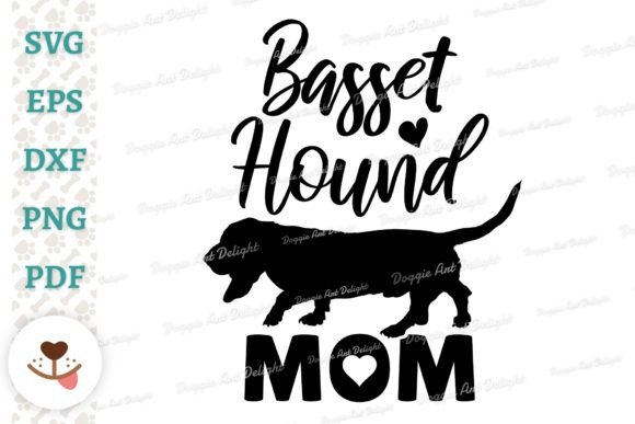 Download Basset Hound Mom Design, Dog Mom Svg Png - Premium Resources